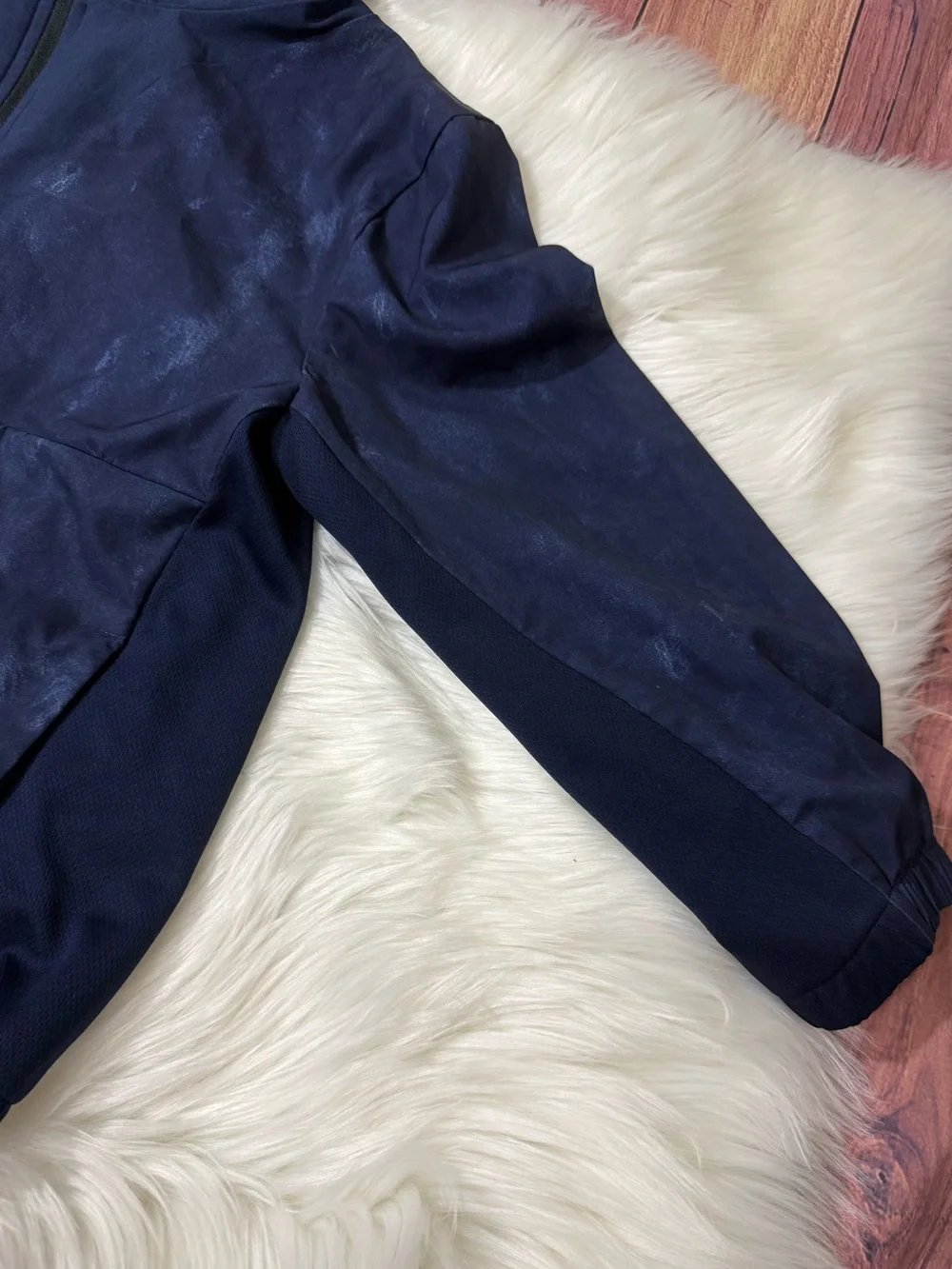 Carter’s Navy Hooded Quarter-Zip Windbreaker- Boys Size 10